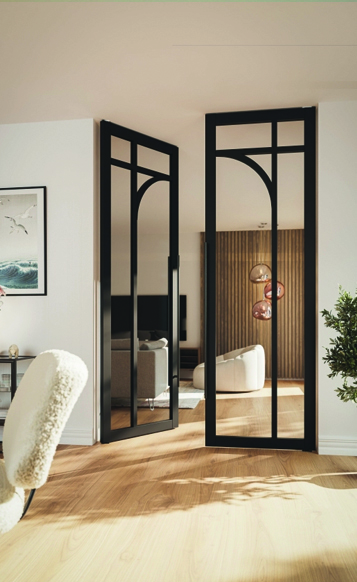 staal-look-binnendeur-japandi-stijl Staal look binnendeur japandi stijl