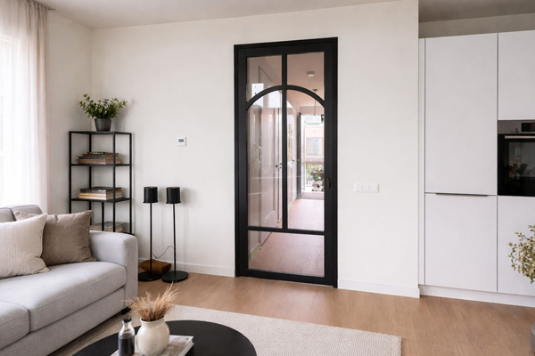 Weekamp binnendeur WK6373 met transparant glas