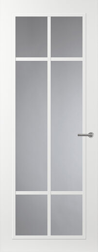 Binnendeur met glas FR513 wit