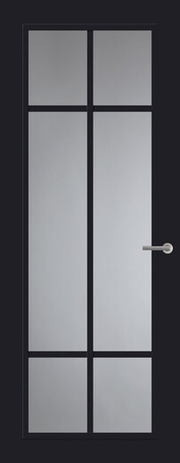 Binnendeur met glas FR513 zwart